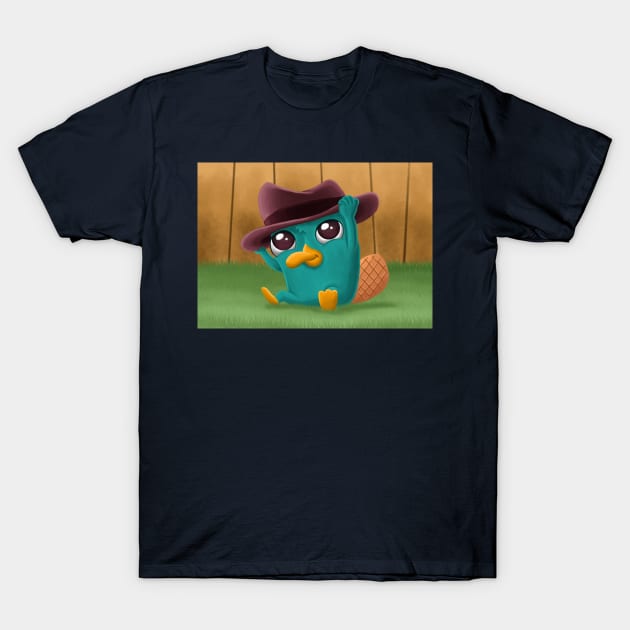 Baby Perry The Platypus T-Shirt by JonWKhoo